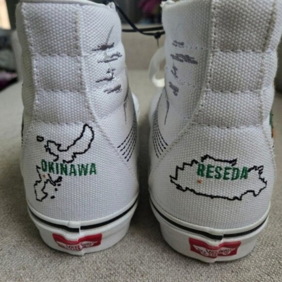 Vans Cobra Kai Miyagi Do Women Size 9 Sk8 Hi White Reseda Okinawa 032026 - Picture 6 of 7